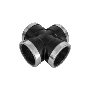 Крестовина из пластика с кольцом из нержавеющей стали 3/4" PN6