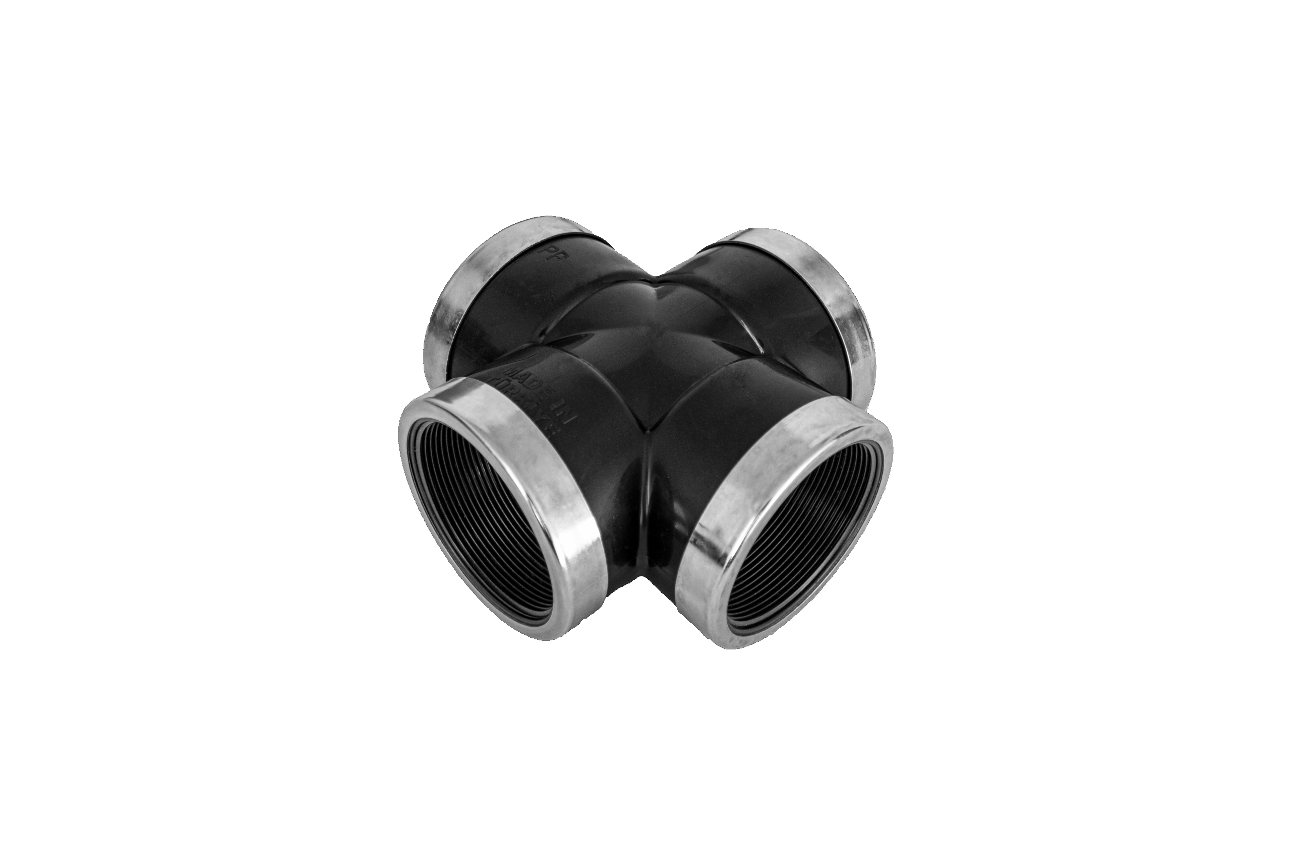 Крестовина из пластика с кольцом из нержавеющей стали 3/4" PN6